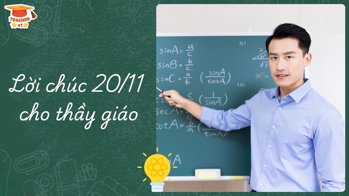 Lời chúc 20/11 cho thầy giáo
